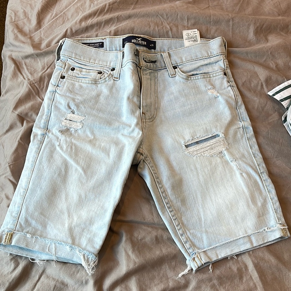Hollister skinny denim shorts